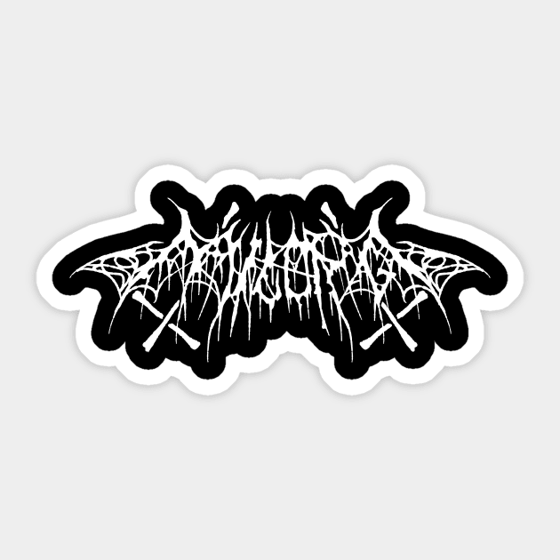 MILORG Classic Black Metal Logo Sticker by MILORG